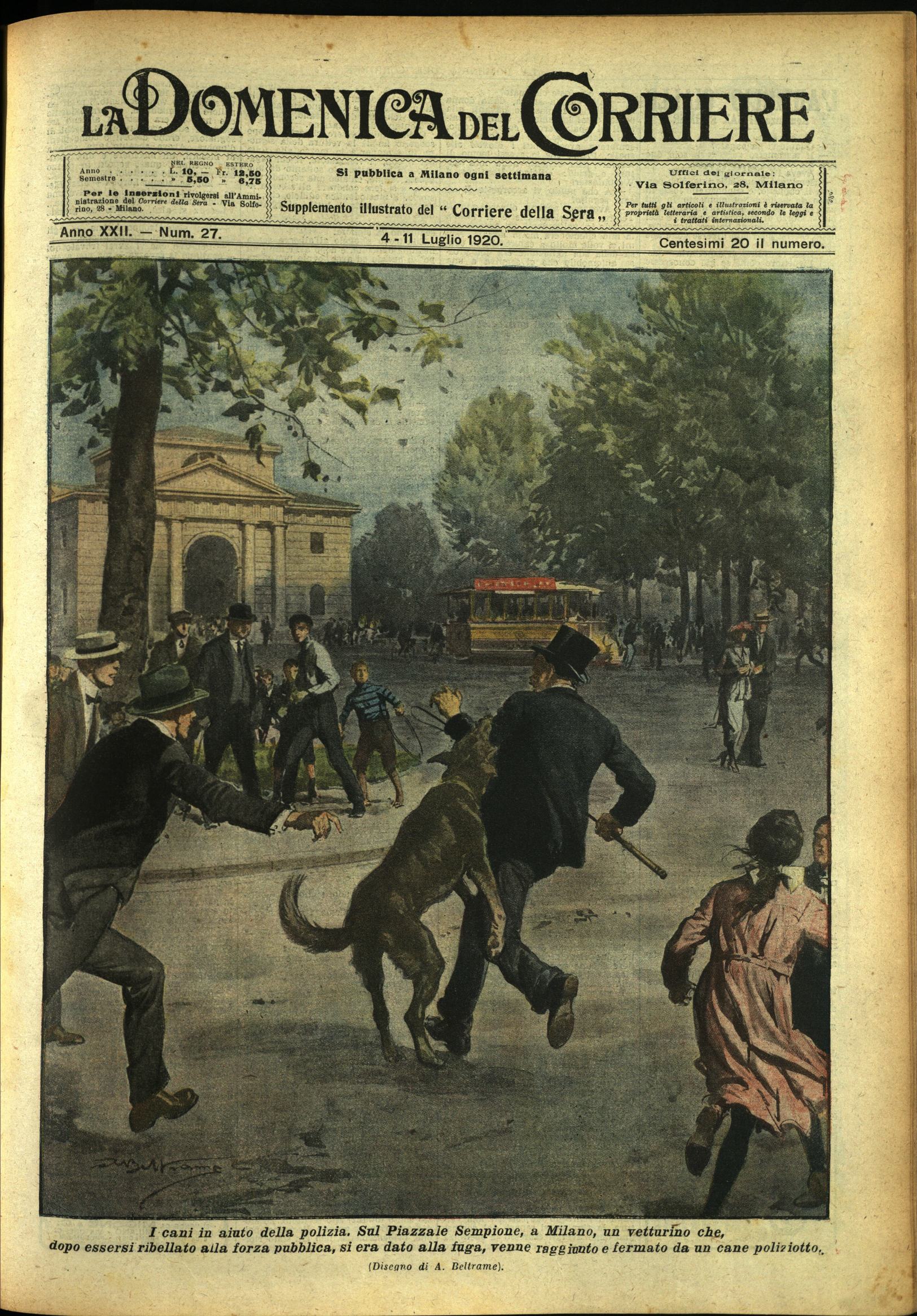 LA DOMENICA DEL CORRIERE. 4 - 11 luglio 1920. Anno …