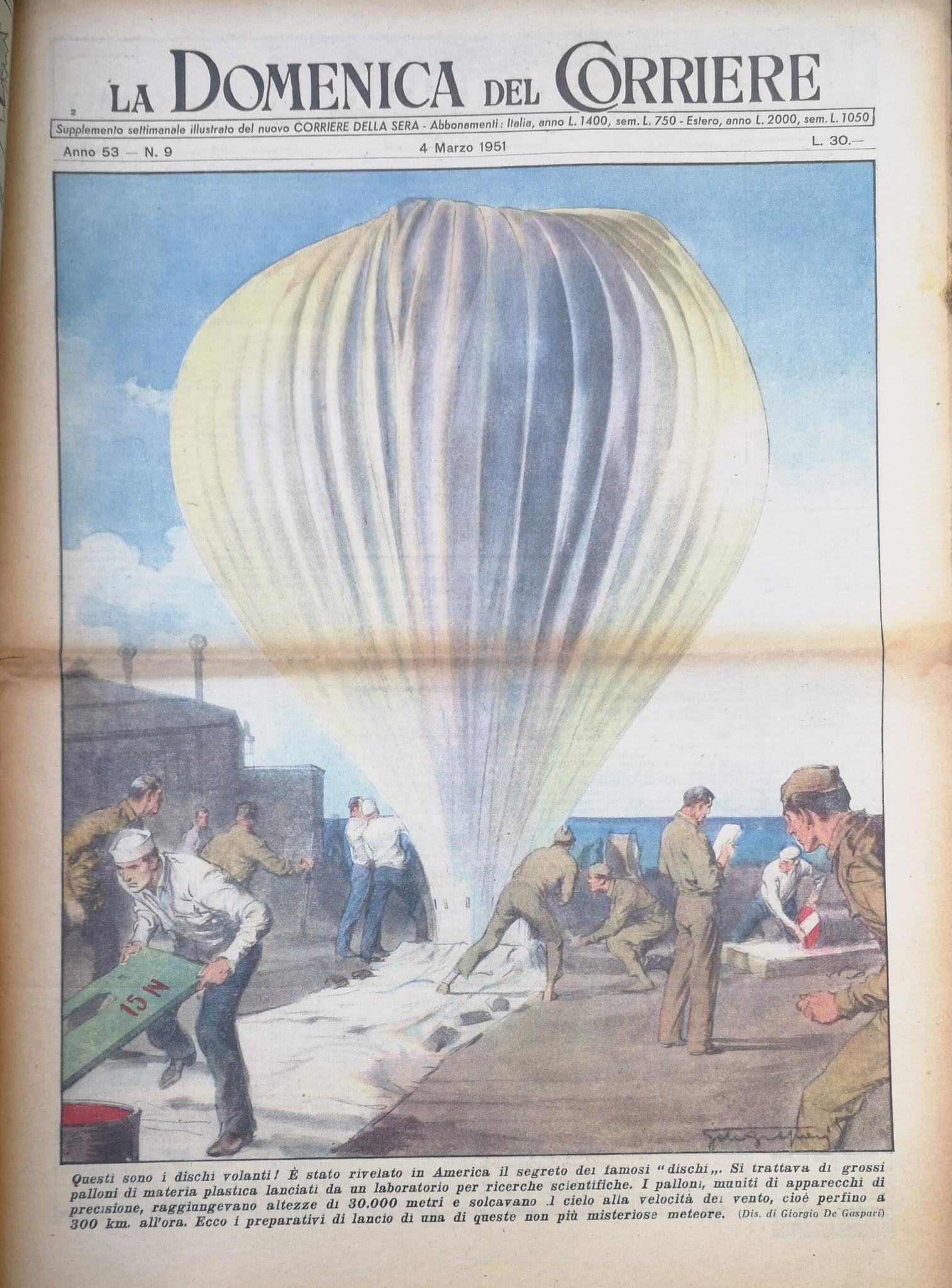 LA DOMENICA DEL CORRIERE 4 marzo 1951 Anno LIII - …