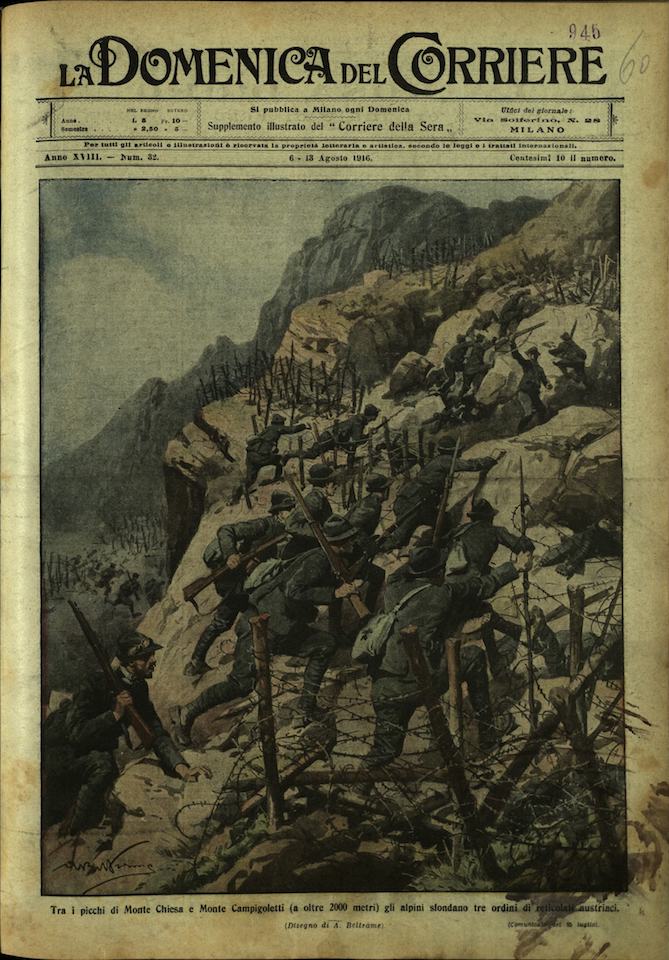 LA DOMENICA DEL CORRIERE. 6 - 13 Agosto 1916. Anno …