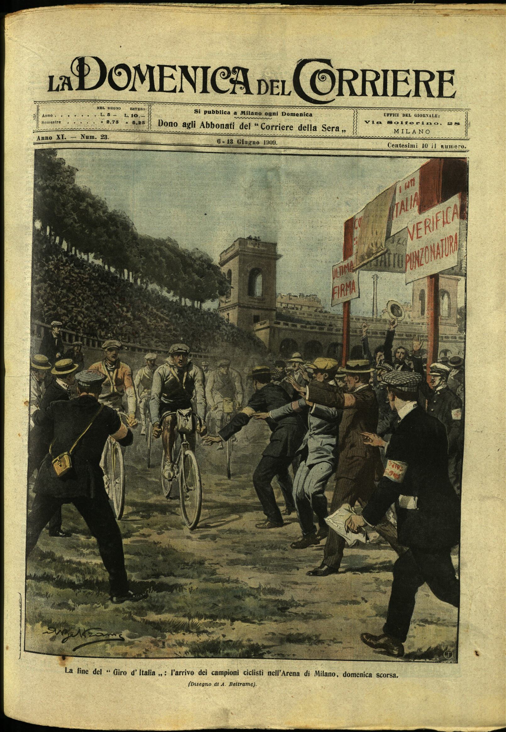 LA DOMENICA DEL CORRIERE. 6 - 13 Giugno 1909. Anno …