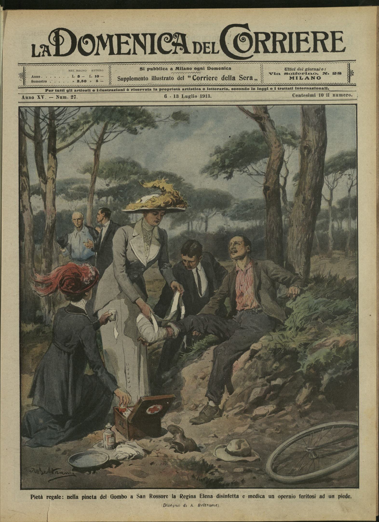 LA DOMENICA DEL CORRIERE. 6 - 13 Luglio 1913. Anno …
