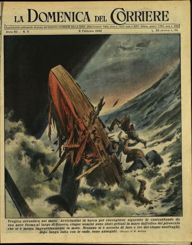 LA DOMENICA DEL CORRIERE. 8 febbraio 1948. Anno L - …