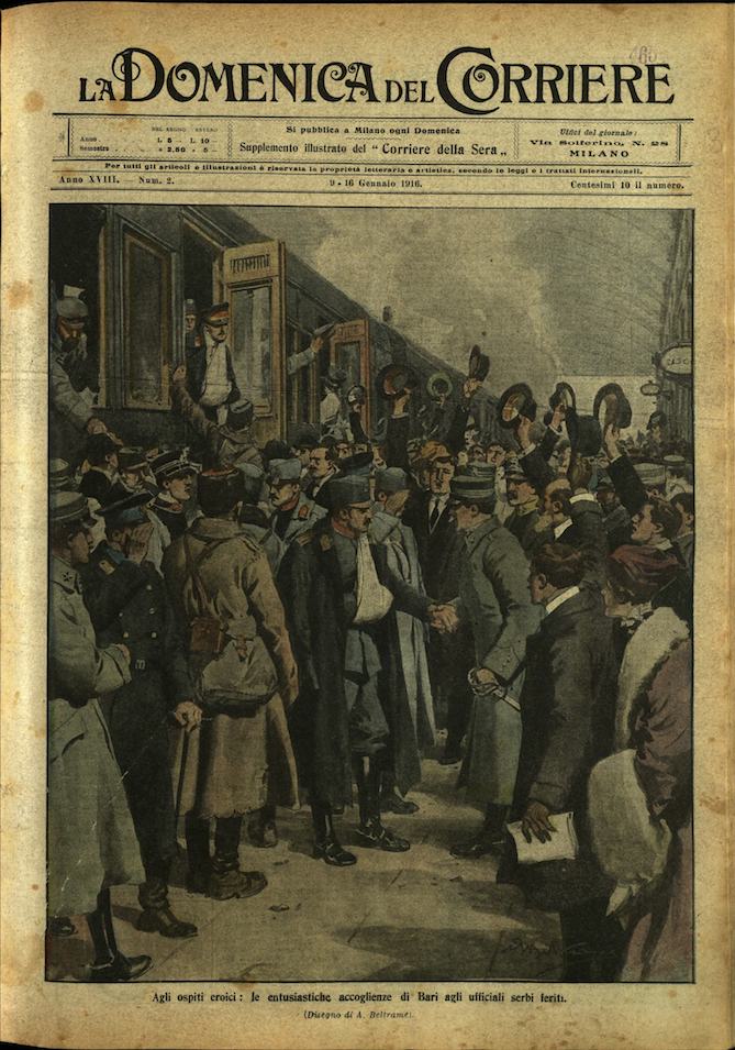 LA DOMENICA DEL CORRIERE. 9 - 16 gennaio 1916. Anno …