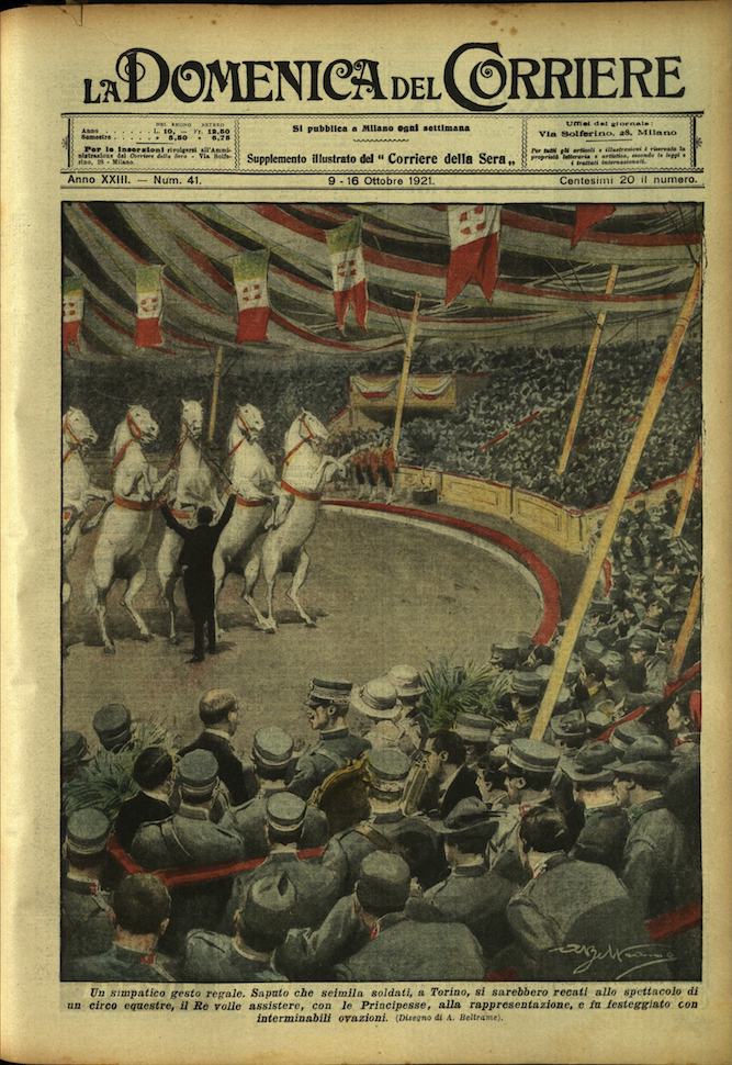 LA DOMENICA DEL CORRIERE. 9 - 16 ottobre 1921. Anno …