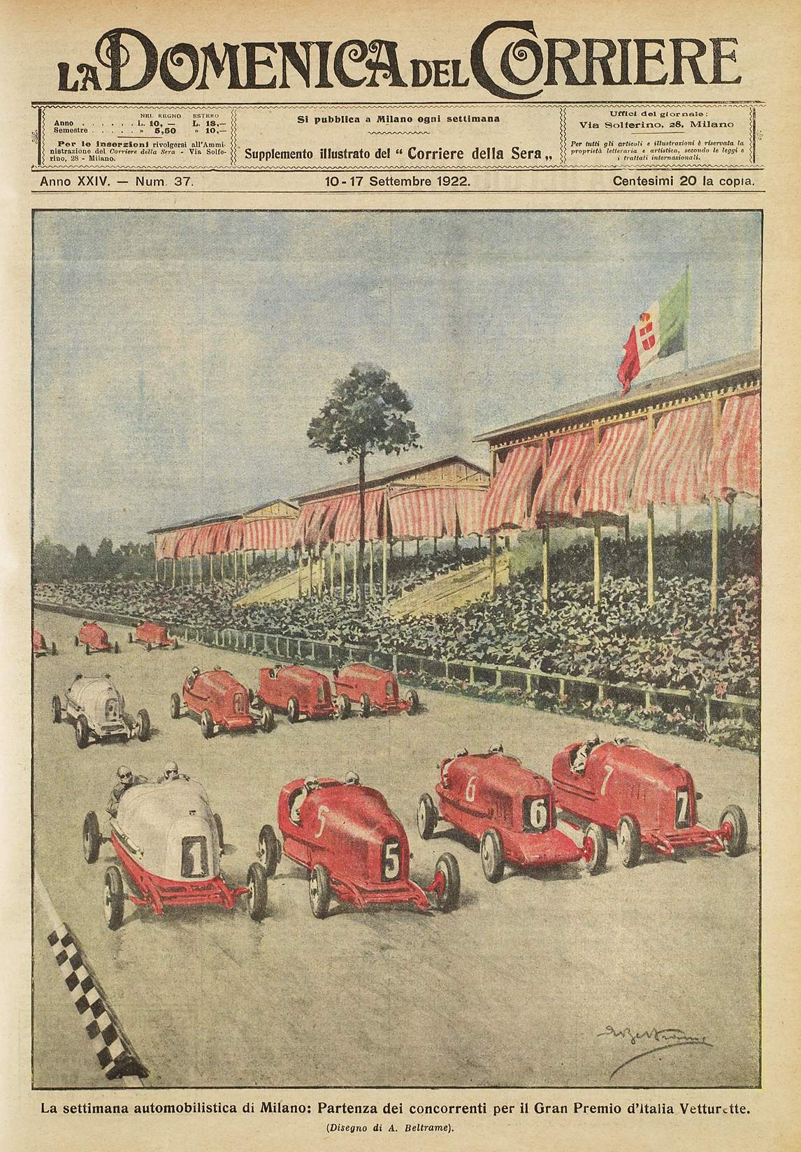 LA DOMENICA DEL CORRIERE ANNATA COMPLETA 1923.