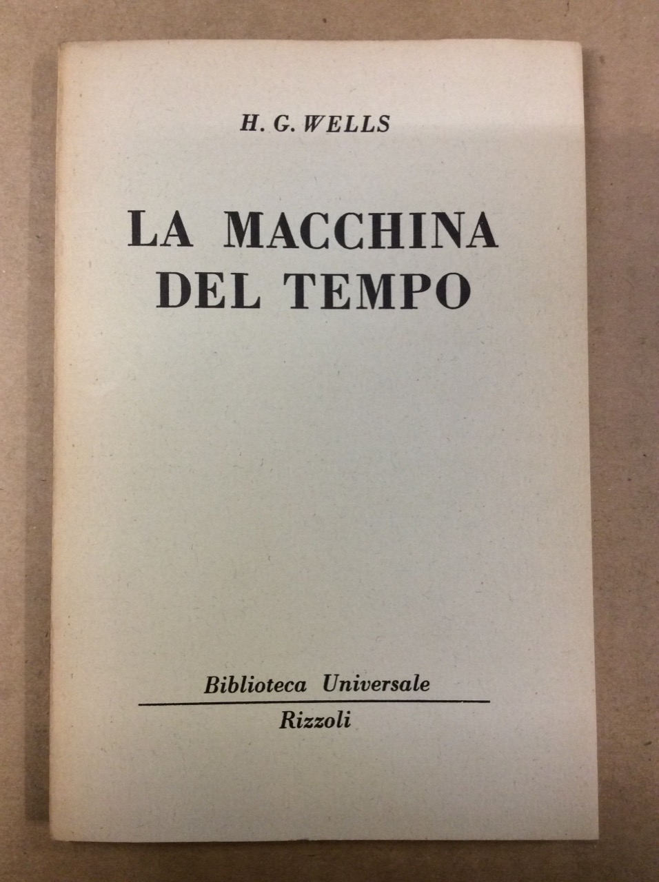 LA MACCHINA DEL TEMPO.