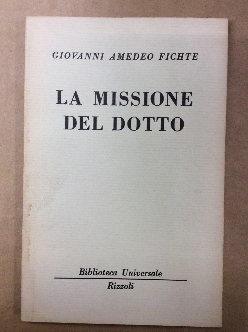 LA MISSIONE DEL DOTTO.