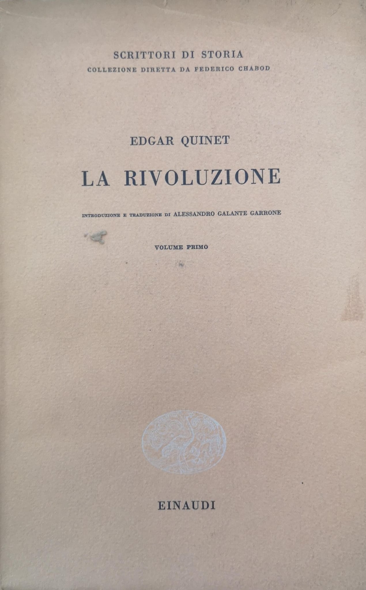 LA RIVOLUZIONE. 2 Volumi. - Introduzione e traduzione di Alessandro …