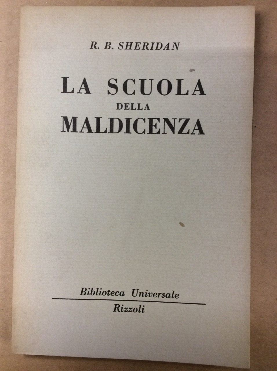 LA SCUOLA DELLA MALDICENZA.