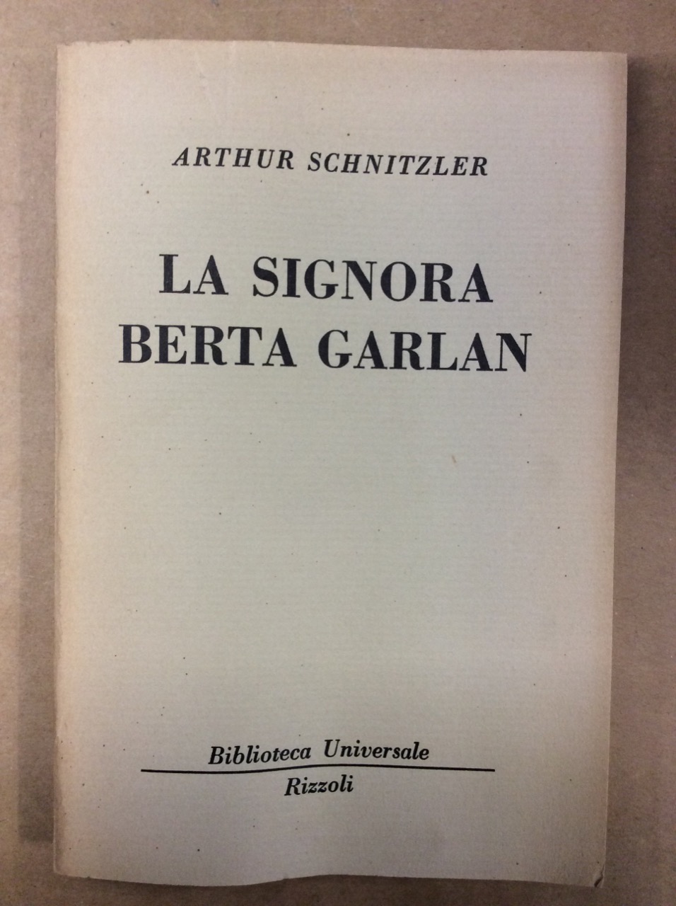 LA SIGNORA BERTA GARLAN.
