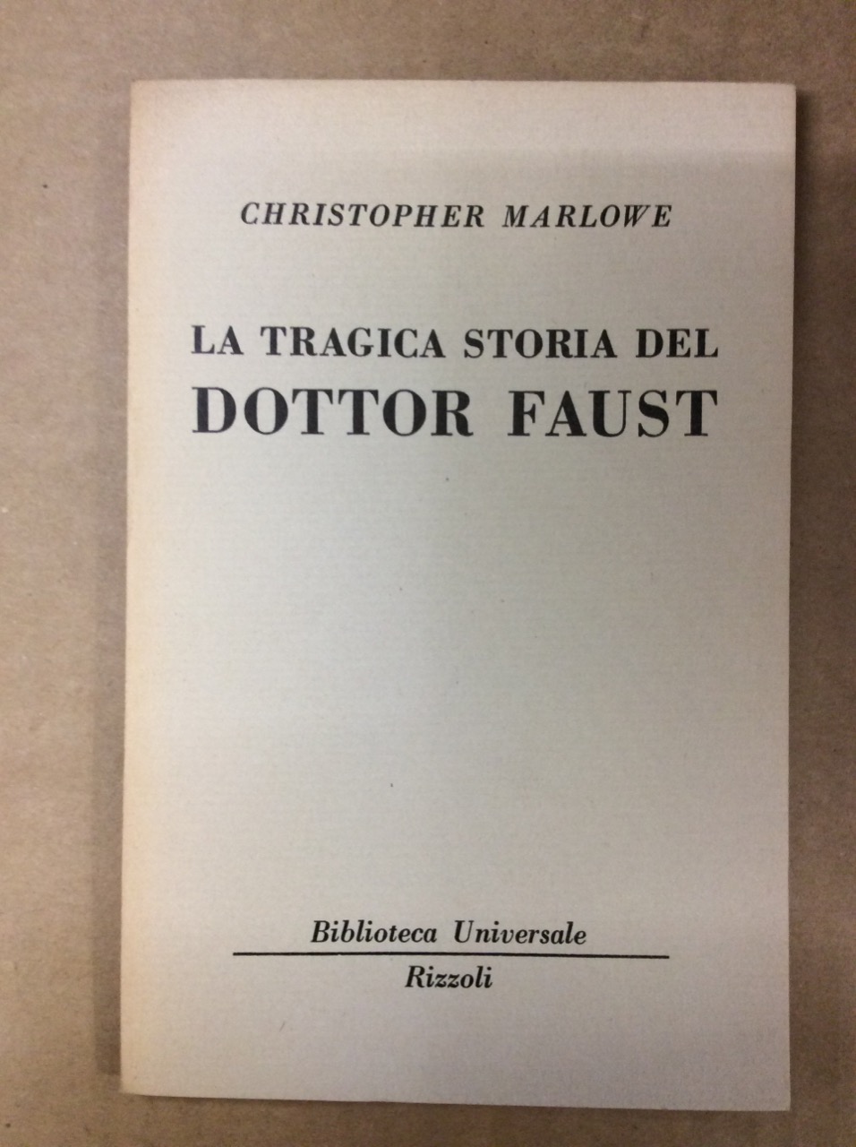 LA TRAGICA STORIA DEL DOTTOR FAUST.