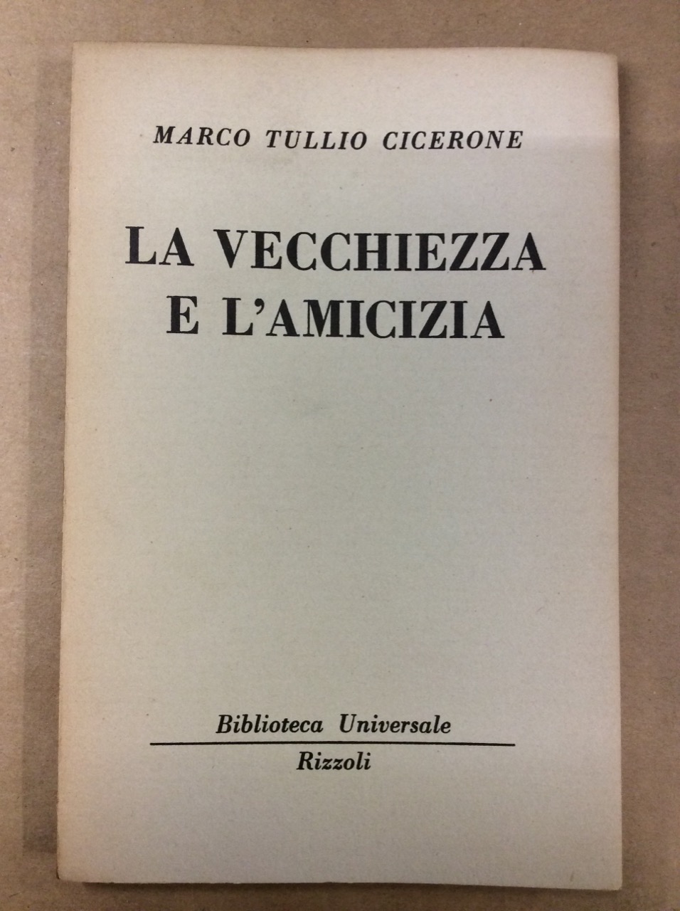 LA VECCHIEZZA - L'AMICIZIA.