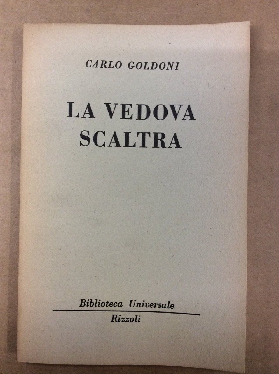 LA VEDOVA SCALTRA.