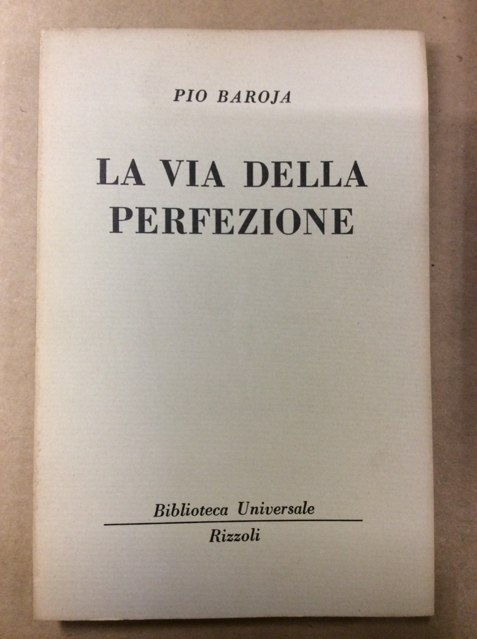 LA VIA DELLA PERFEZIONE.