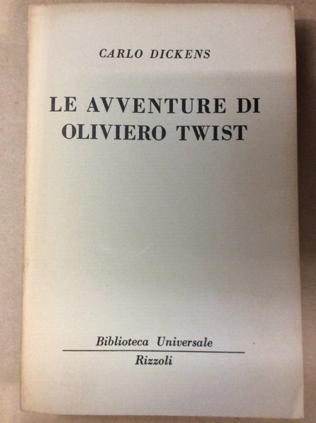 LE AVVENTURE DI OLIVIERO TWIST.