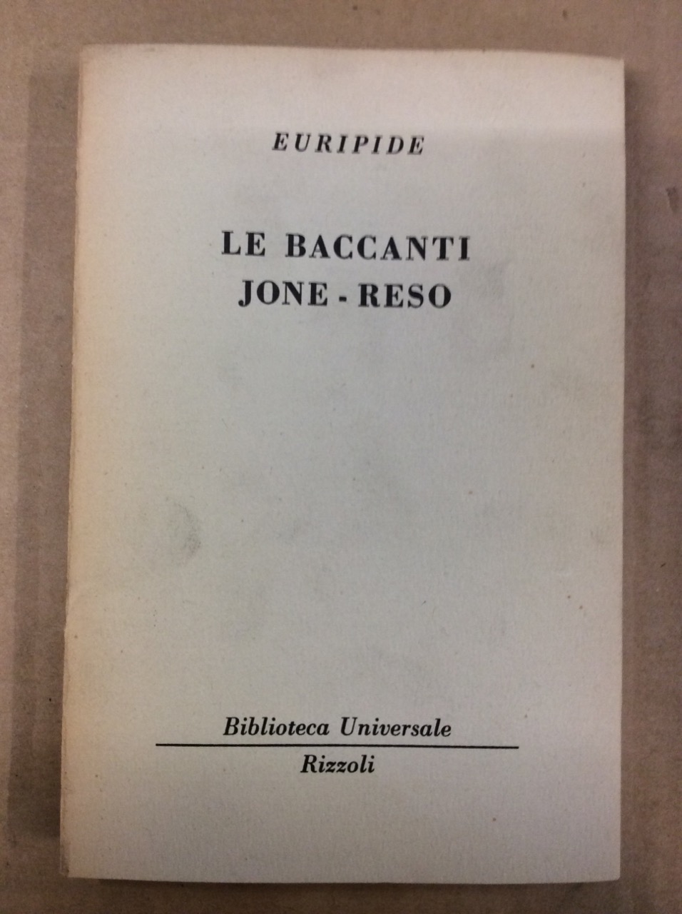 LE BACCANTI - JONE - RESO.