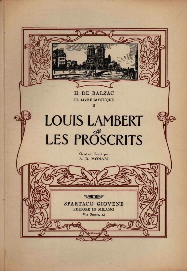 LE LIVRE MYSTIQUE. Séraphitus-Séraphita. Louis Lambert - Les Proscrits. 2 …