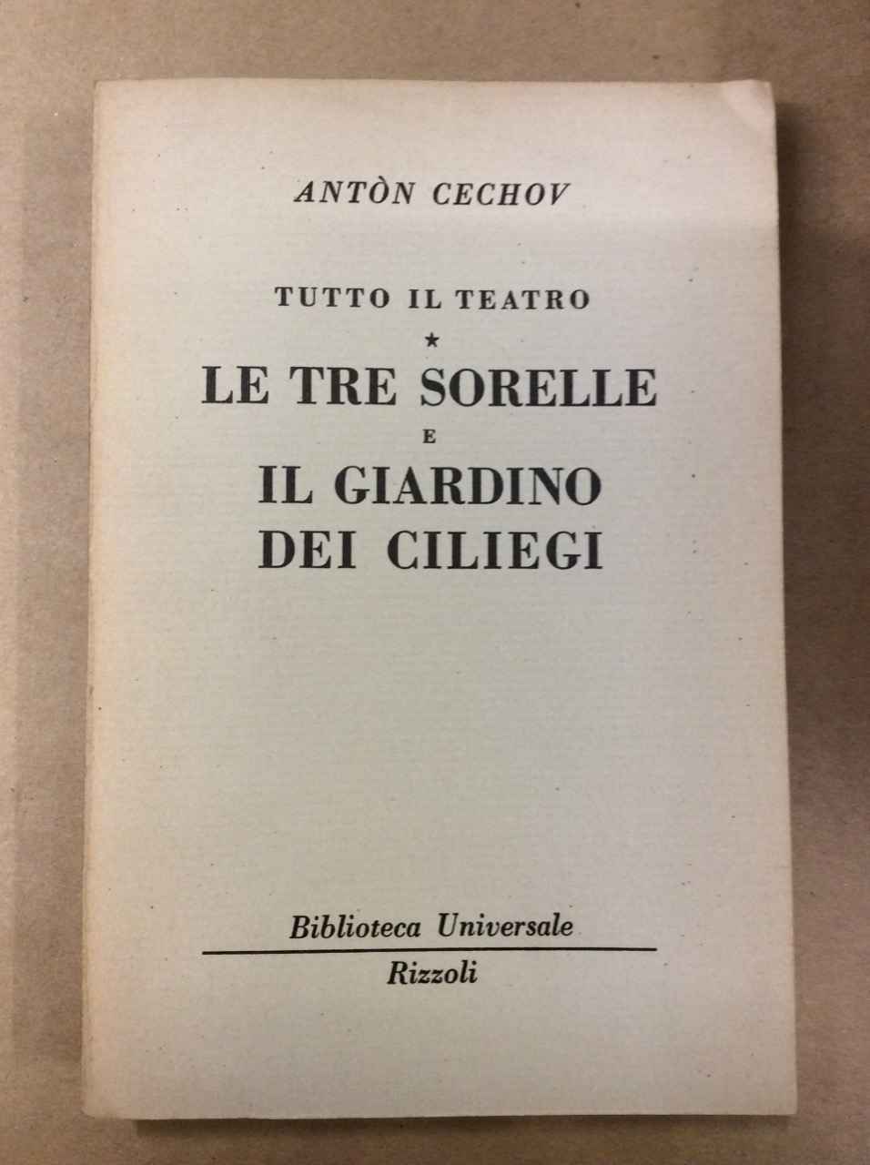 LE TRE SORELLE - IL GIARDINO DEI CILIEGI.