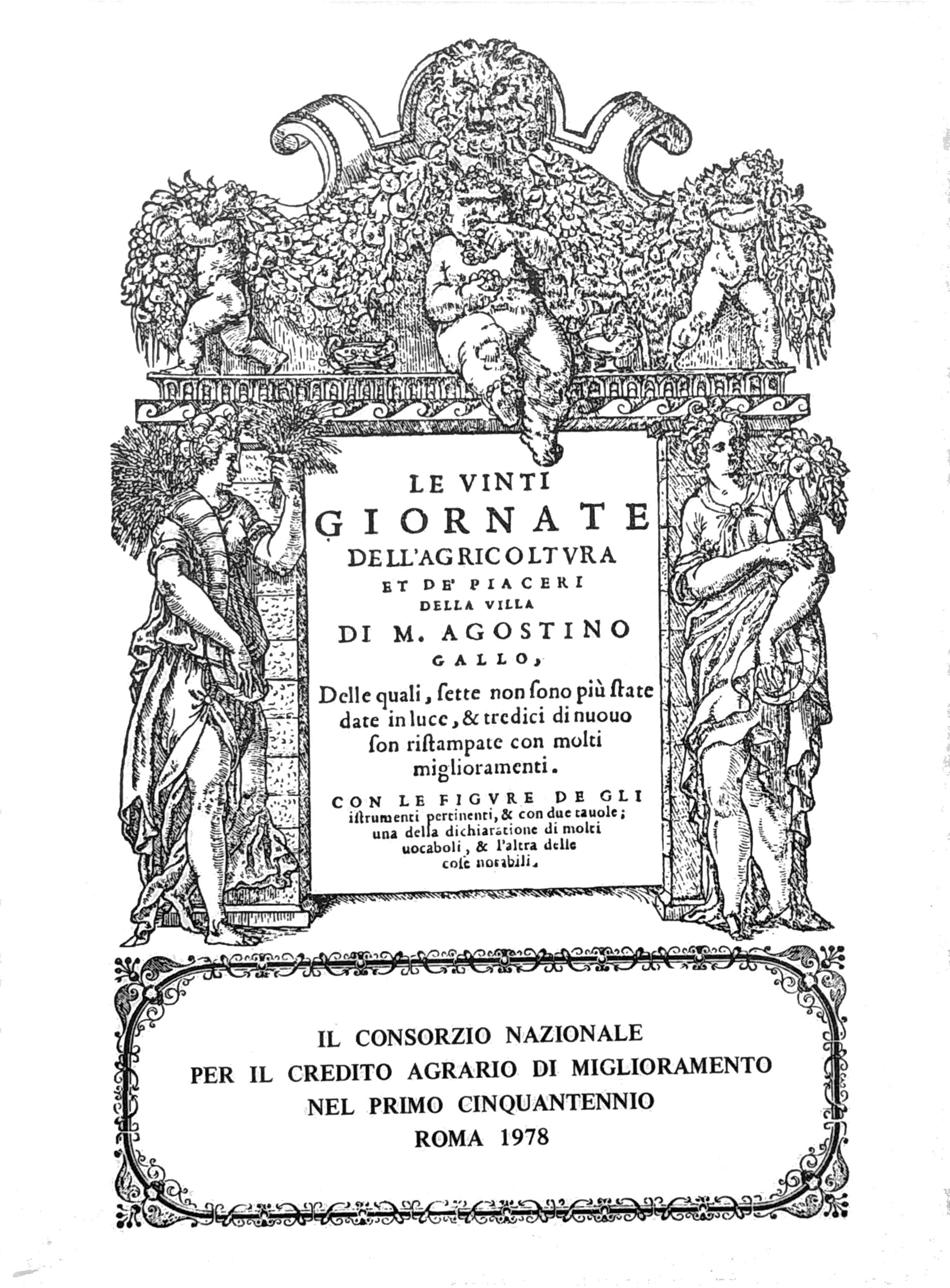 LE VINTI GIORNATE DELL'AGRICOLTURA ET DE PIACERI DELLA VILLA : …