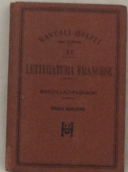 LETTERATURA FRANCESE. - Terza edizione.