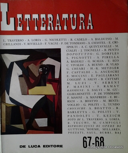 LETTERATURA. MARZO - APRILE 1964. NUMERO 67 - 68. - …