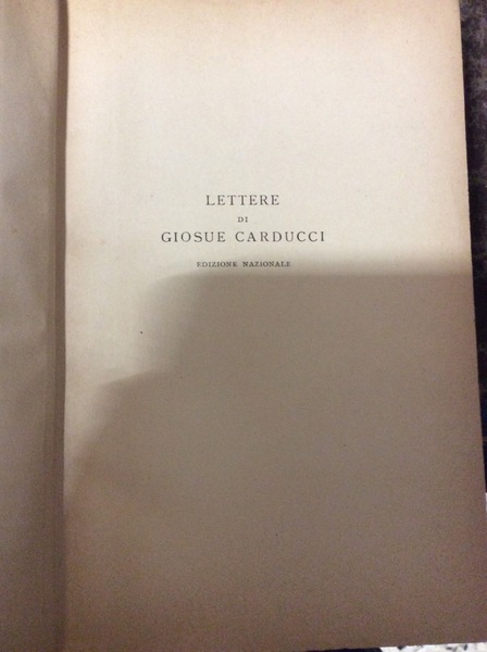 LETTERE. Edizione Nazionale. XXII volumi.