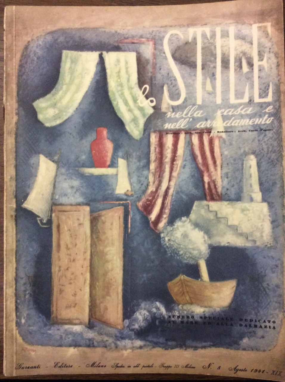 LO STILE. N. 8 - AGOSTO 1941. - Nella casa …