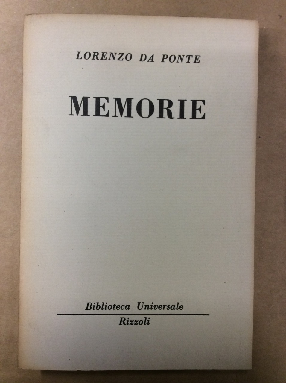 MEMORIE.