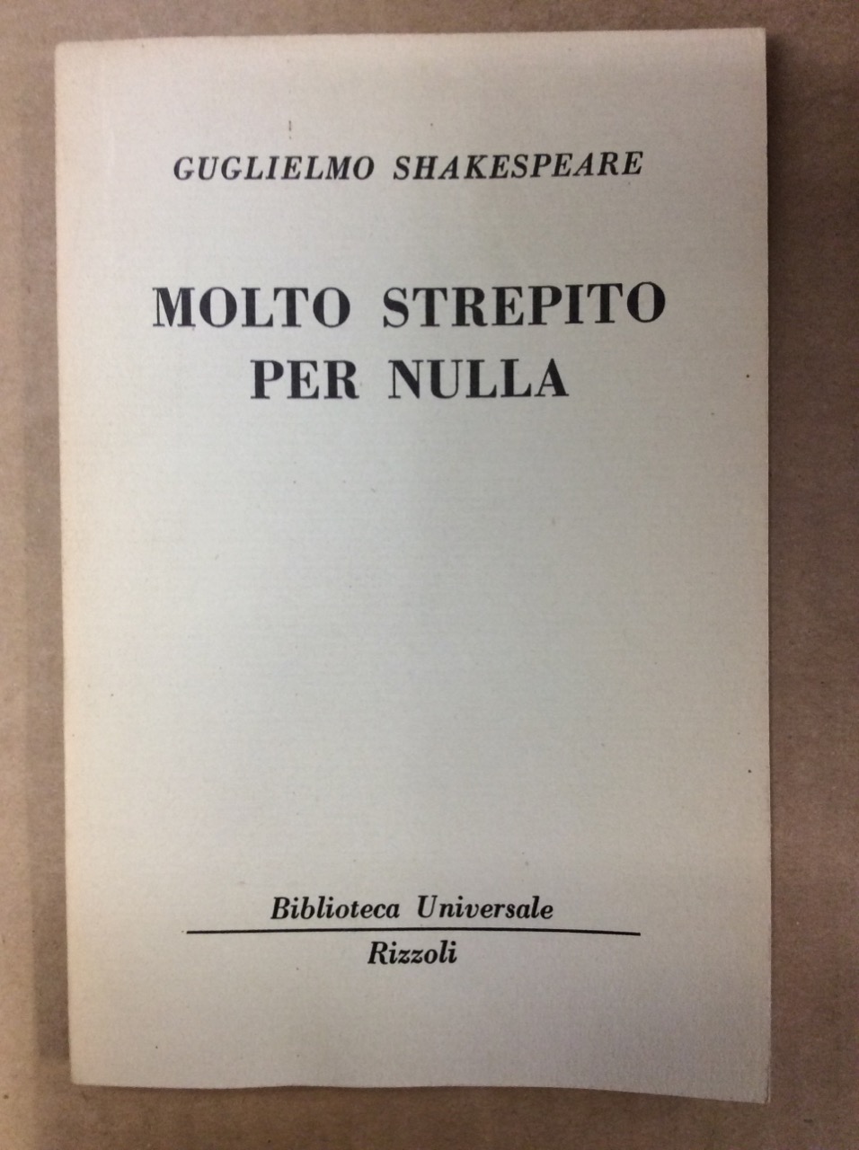 MOLTO STREPITO PER NULLA.