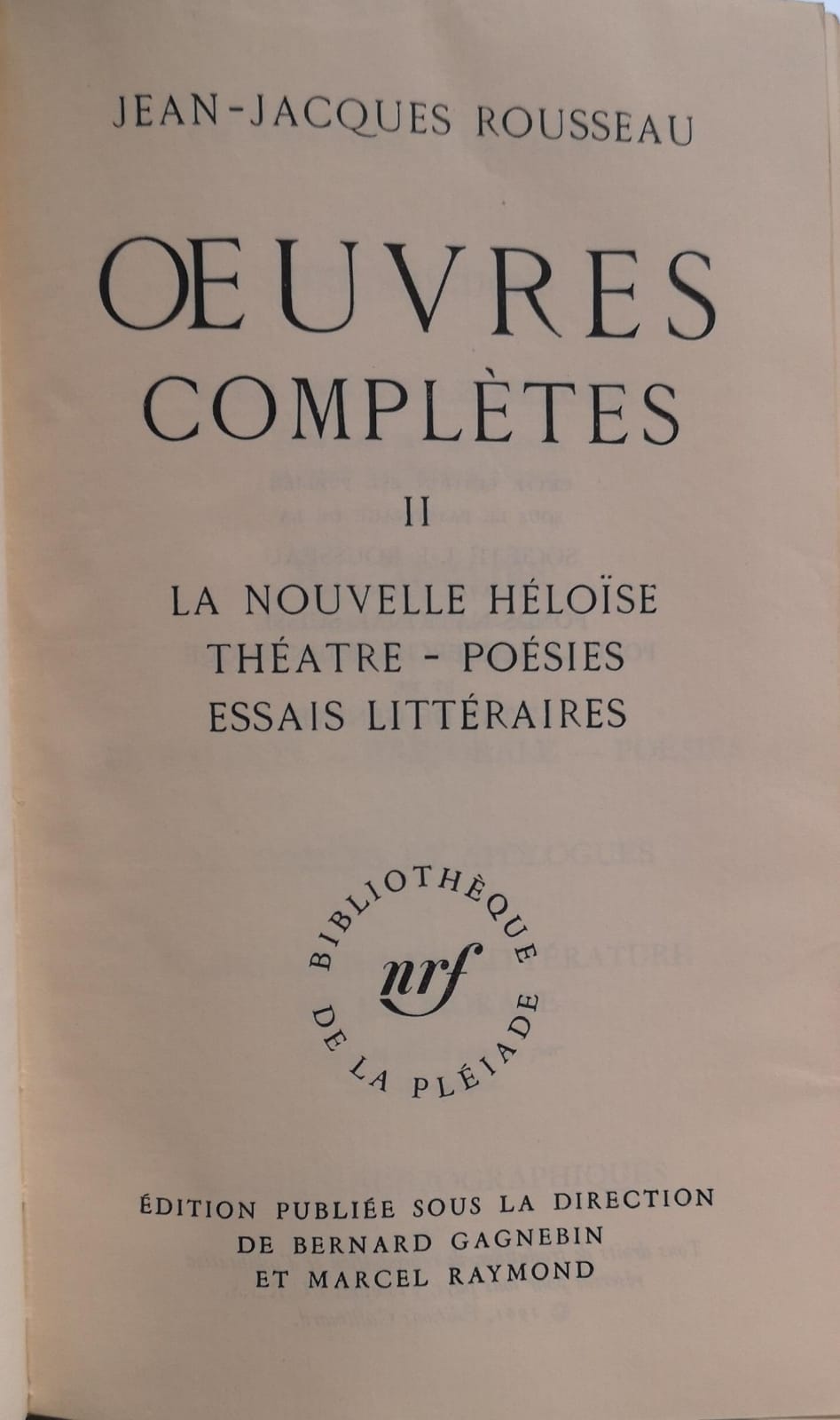 OEUVRES COMPLETES. Tome II.