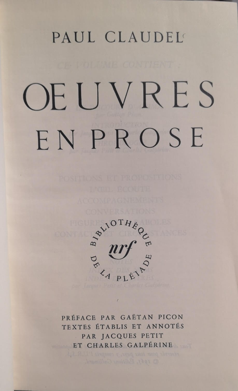 OEUVRES EN PROSE.