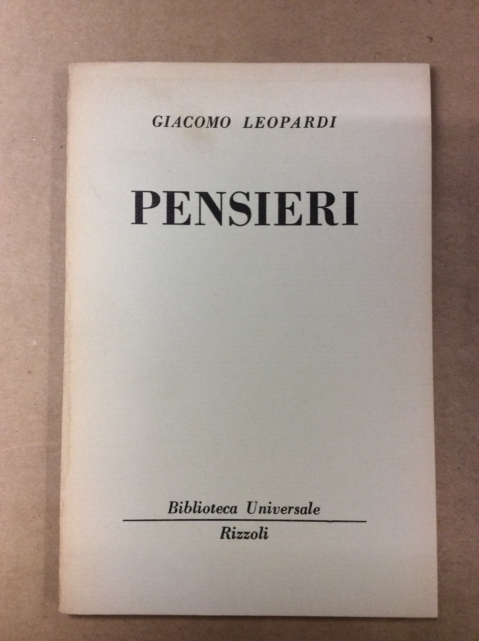 PENSIERI.
