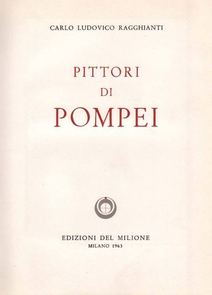 PITTORI DI POMPEI.