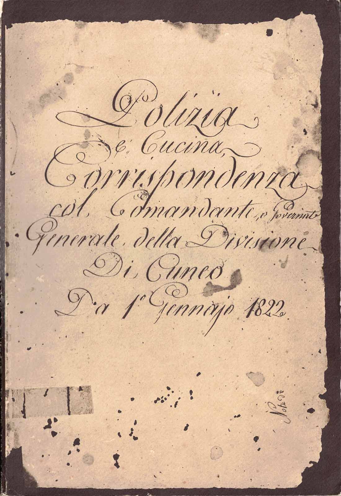 POLIZIA E CUCINA : ISTRUZIONI AD UNA CUOCA PIEMONTESE DEL …