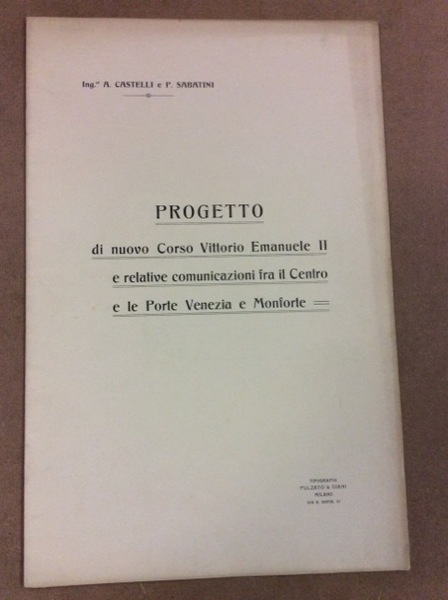 PROGETTO DI UN NUOVO CORSO VITTORIO EMANUELE II E RELATIVE …