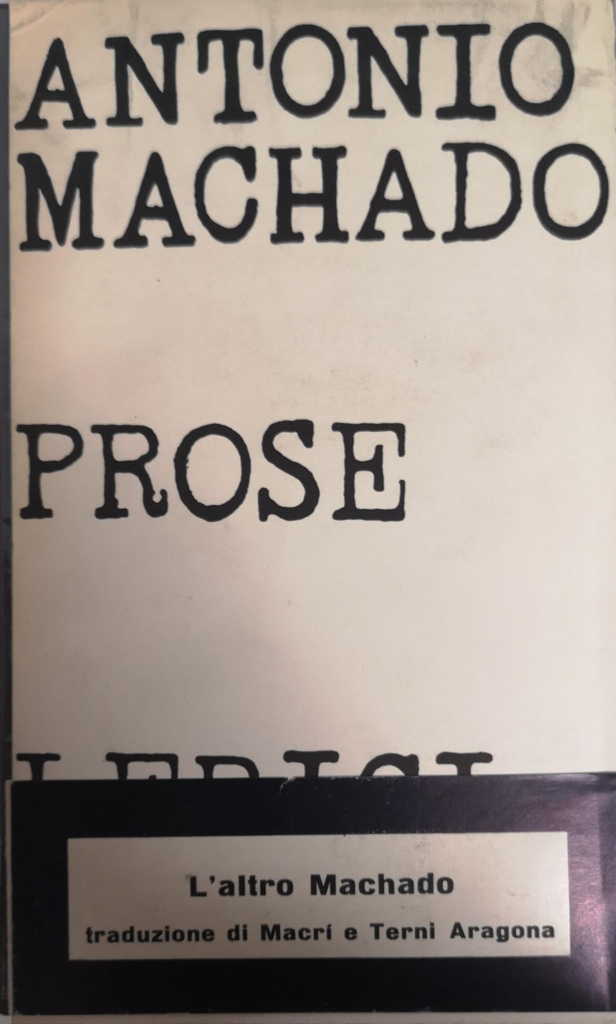 PROSE. - Traduzione e note di Oreste Macrì e Elisa …