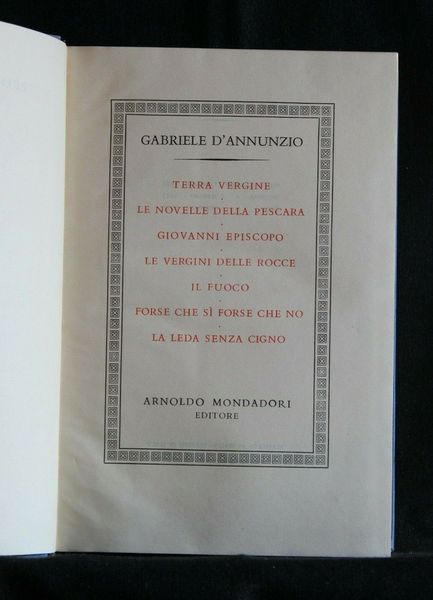 PROSE DI ROMANZI. Volume II.