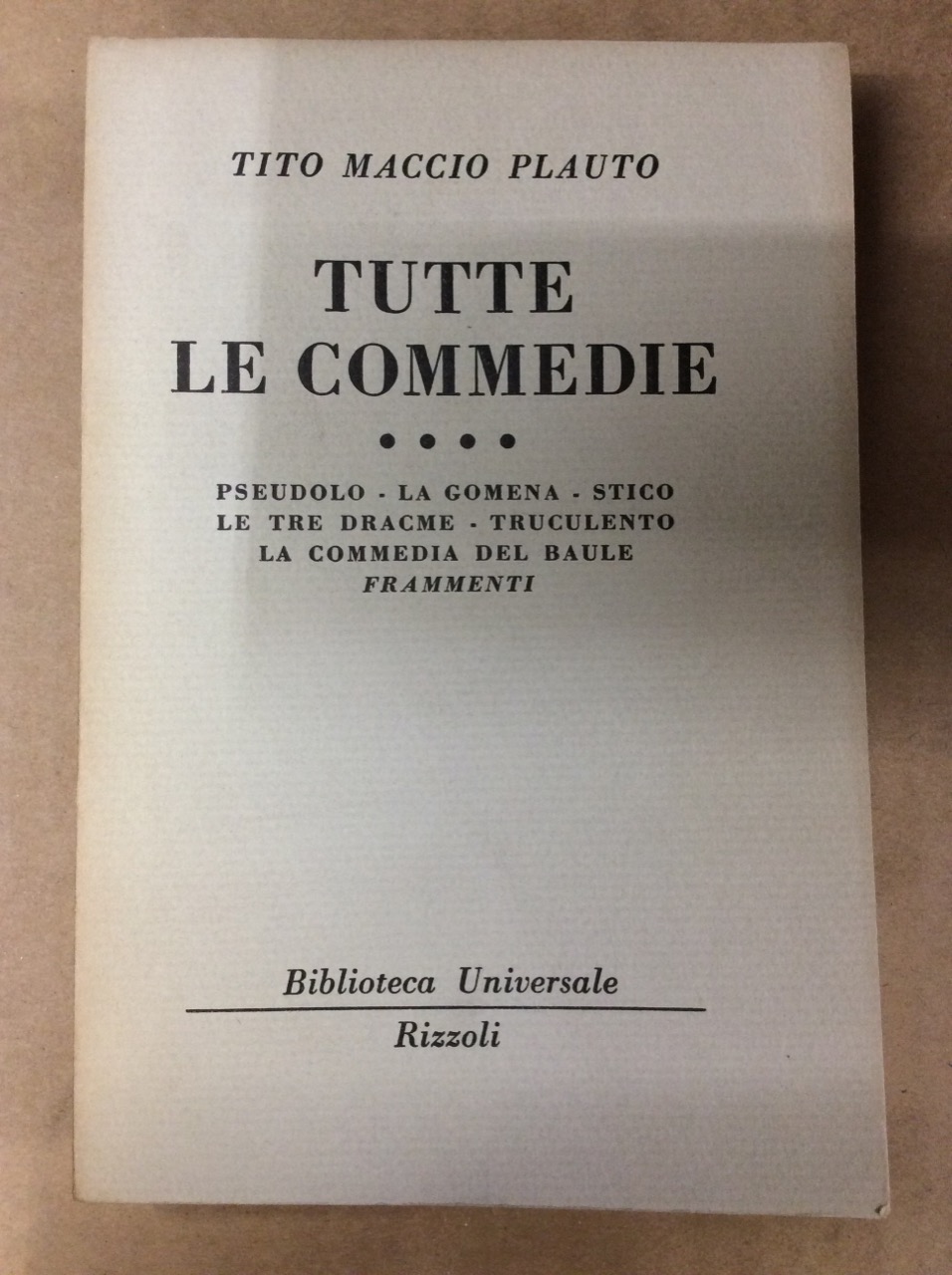 PSEUDOLO - LA GOMENA - STICO - LE TRE DRACME …