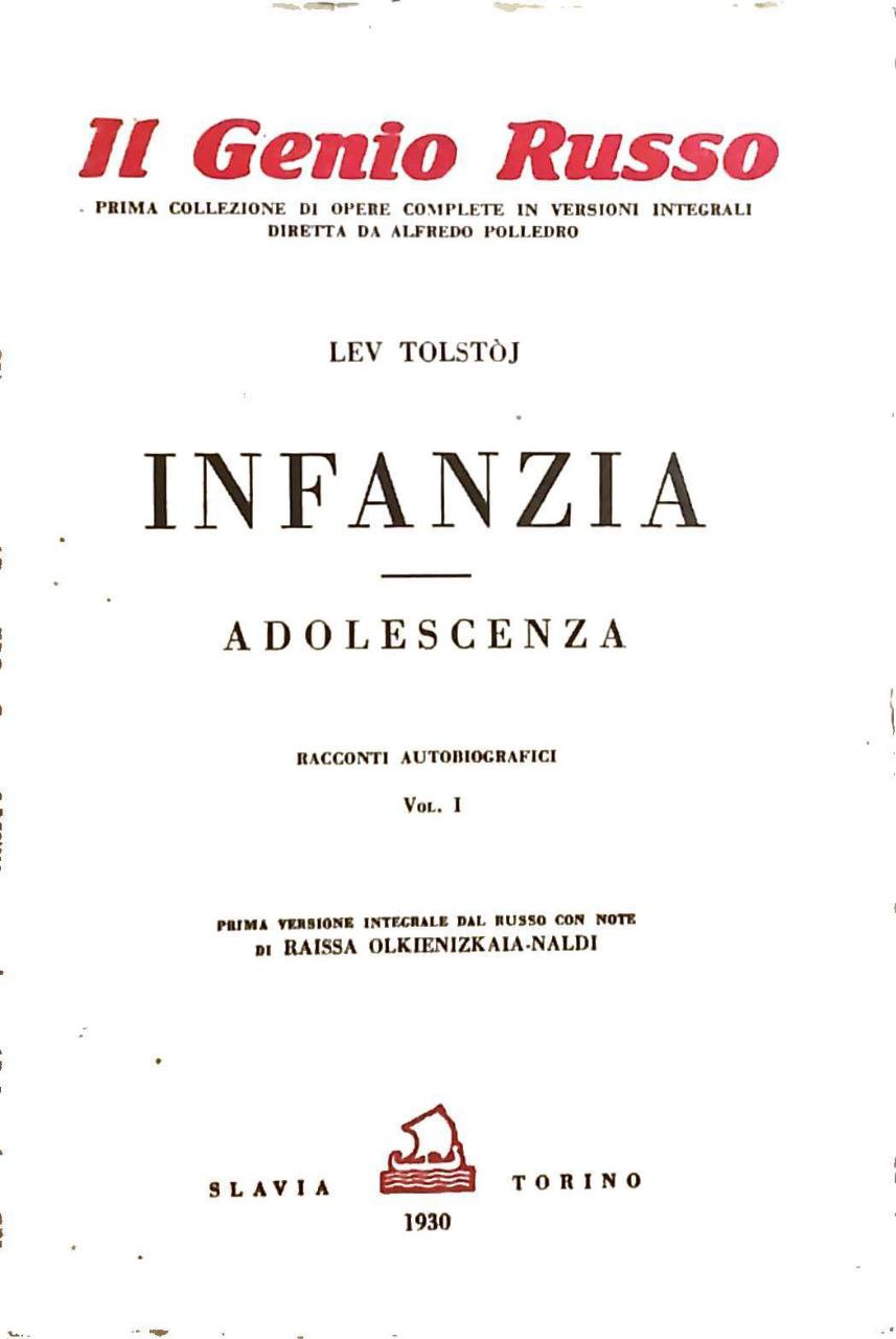 RACCONTI AUTOBIOGRAFICI. 2 VOLUMI. Tutto il pubblicato. - Giovinezza. Ricordi …