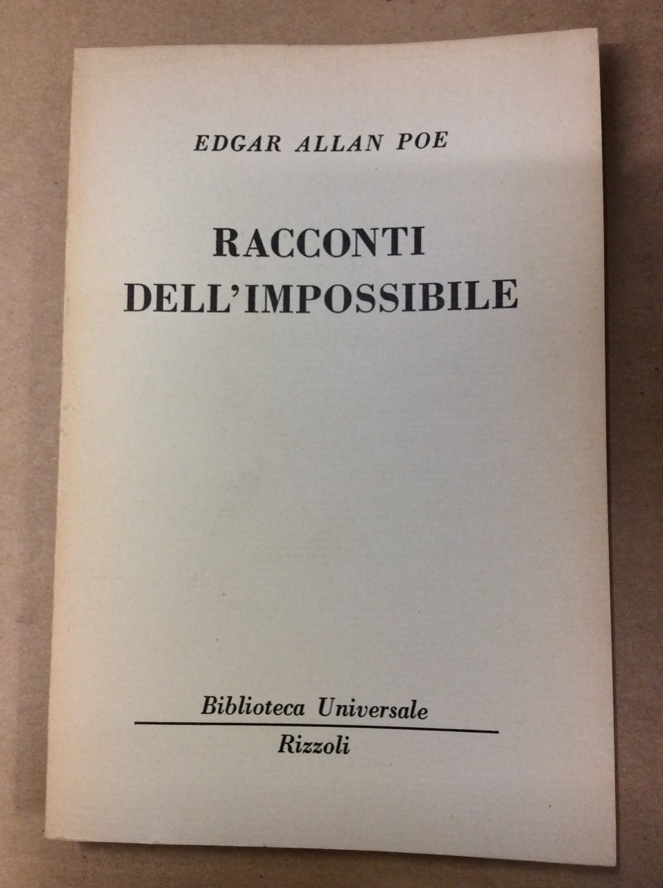 RACCONTI DELL'IMPOSSIBILE.