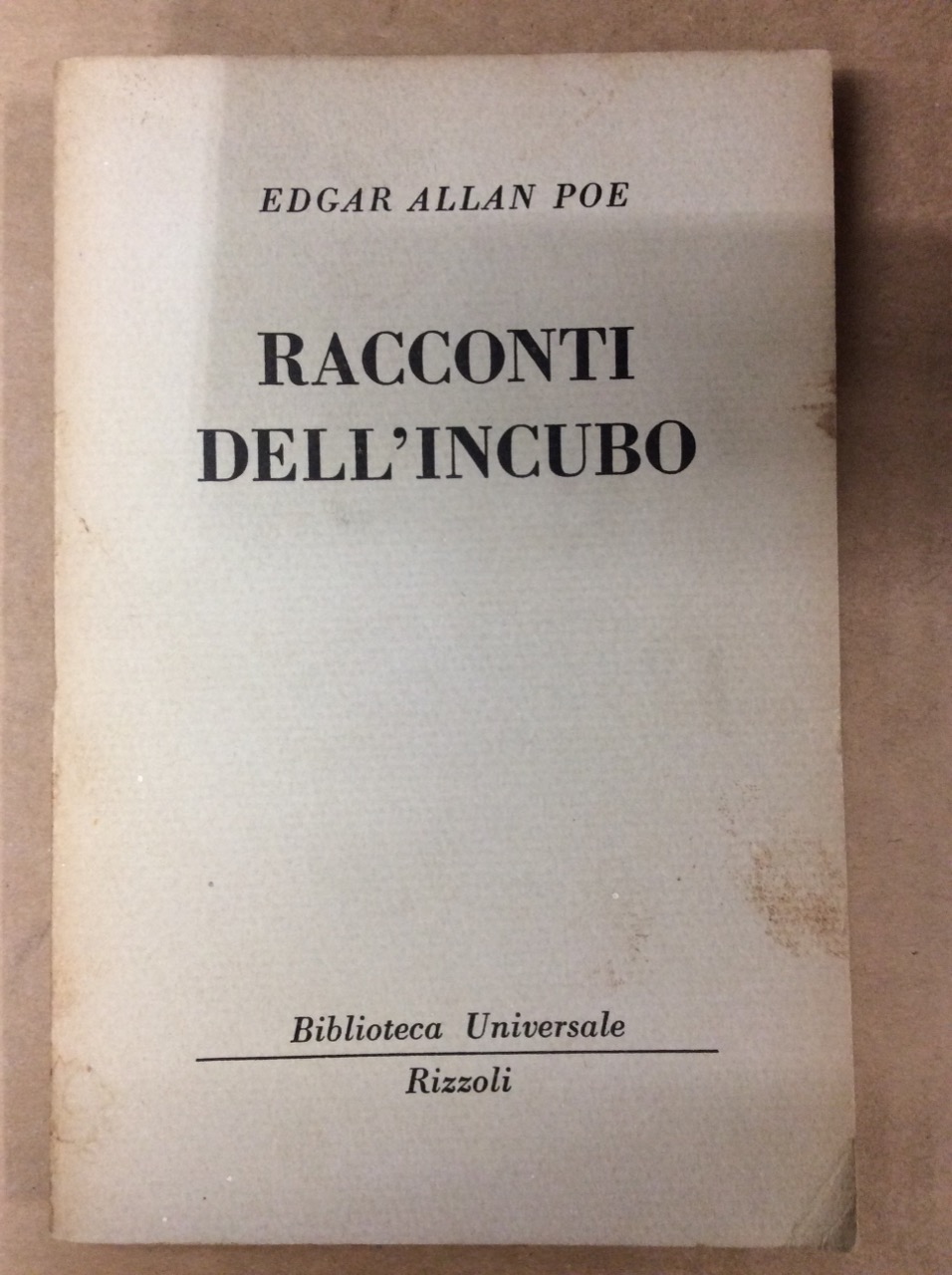 RACCONTI DELL'INCUBO.