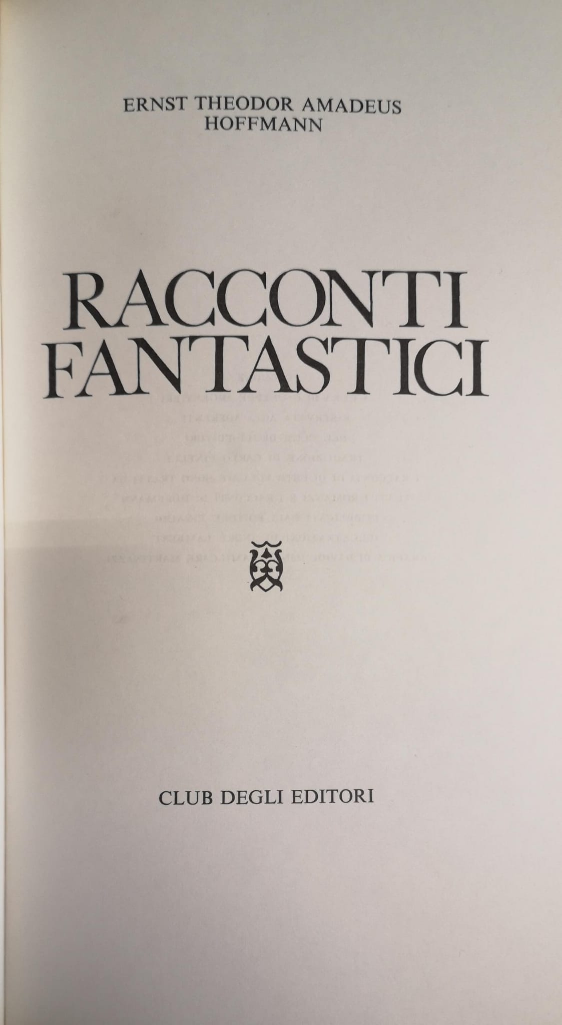 RACCONTI FANTASTICI.