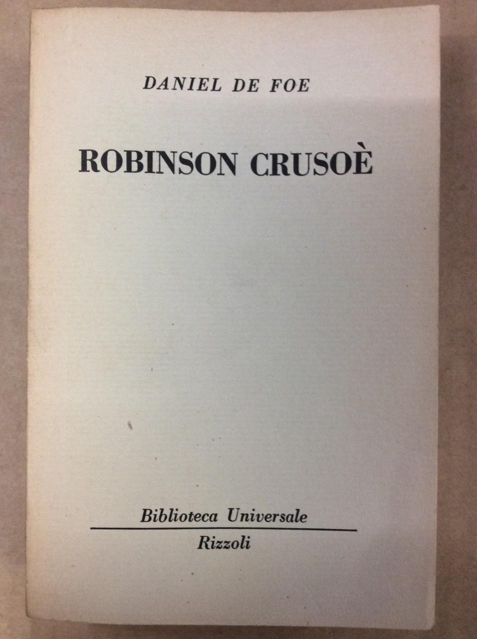 ROBINSON CRUSOE'.
