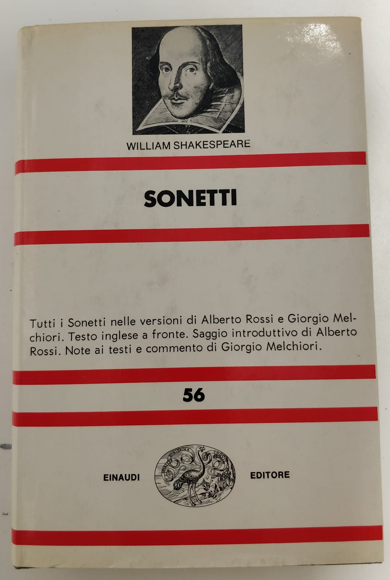 SONETTI. - Versioni di Alberto Rossi e G. Melchiori.