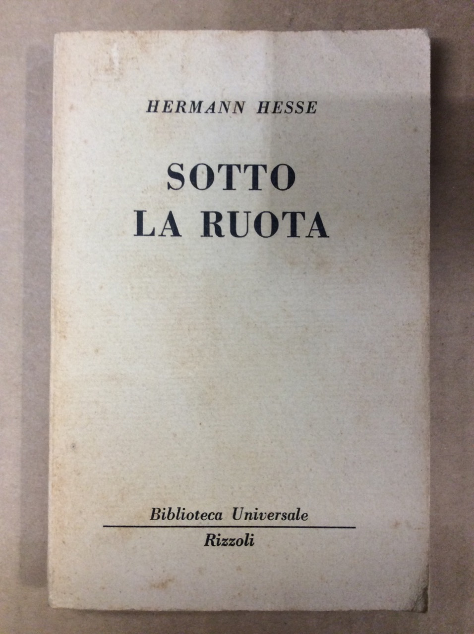 SOTTO LA RUOTA.