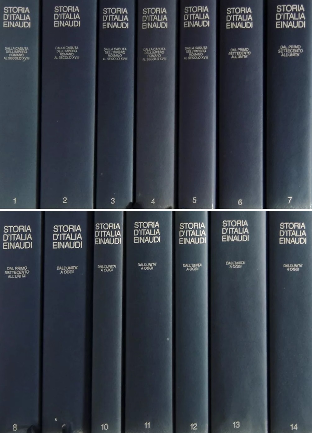 STORIA D'ITALIA EINAUDI. 14 Volumi. - Coordinatori dell'opera Ruggiero Romano …