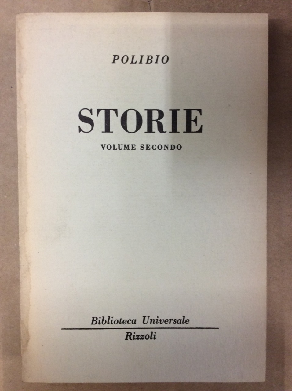 STORIE. VOLUME SECONDO.