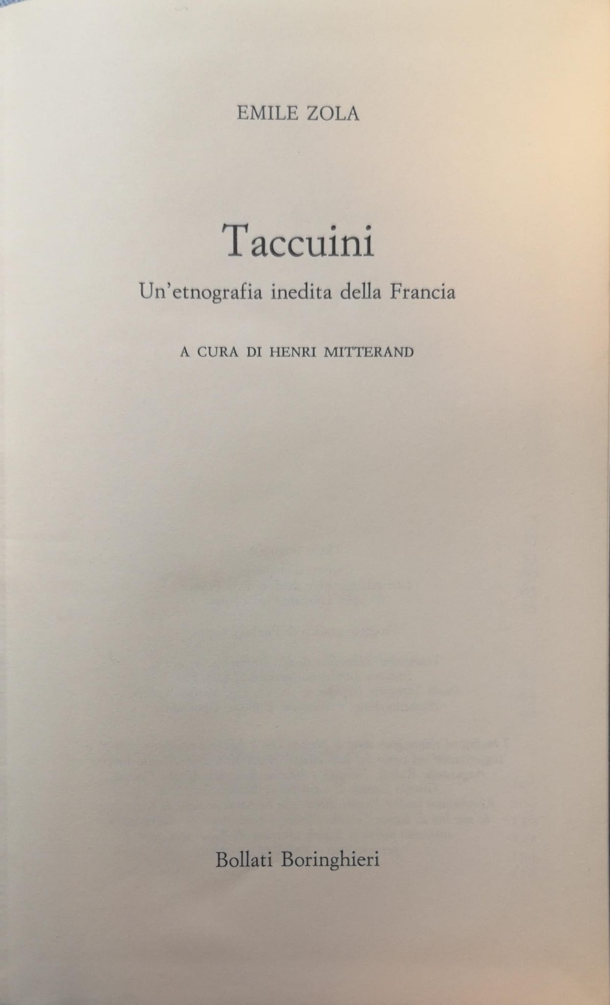 TACCUINI. - Un'etnografia inedita della Francia.