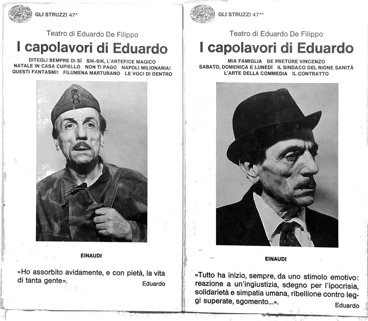 TEATRO DI EDUARDO DE FILIPPO. I CAPOLAVORI DI EDUARDO. 2 …