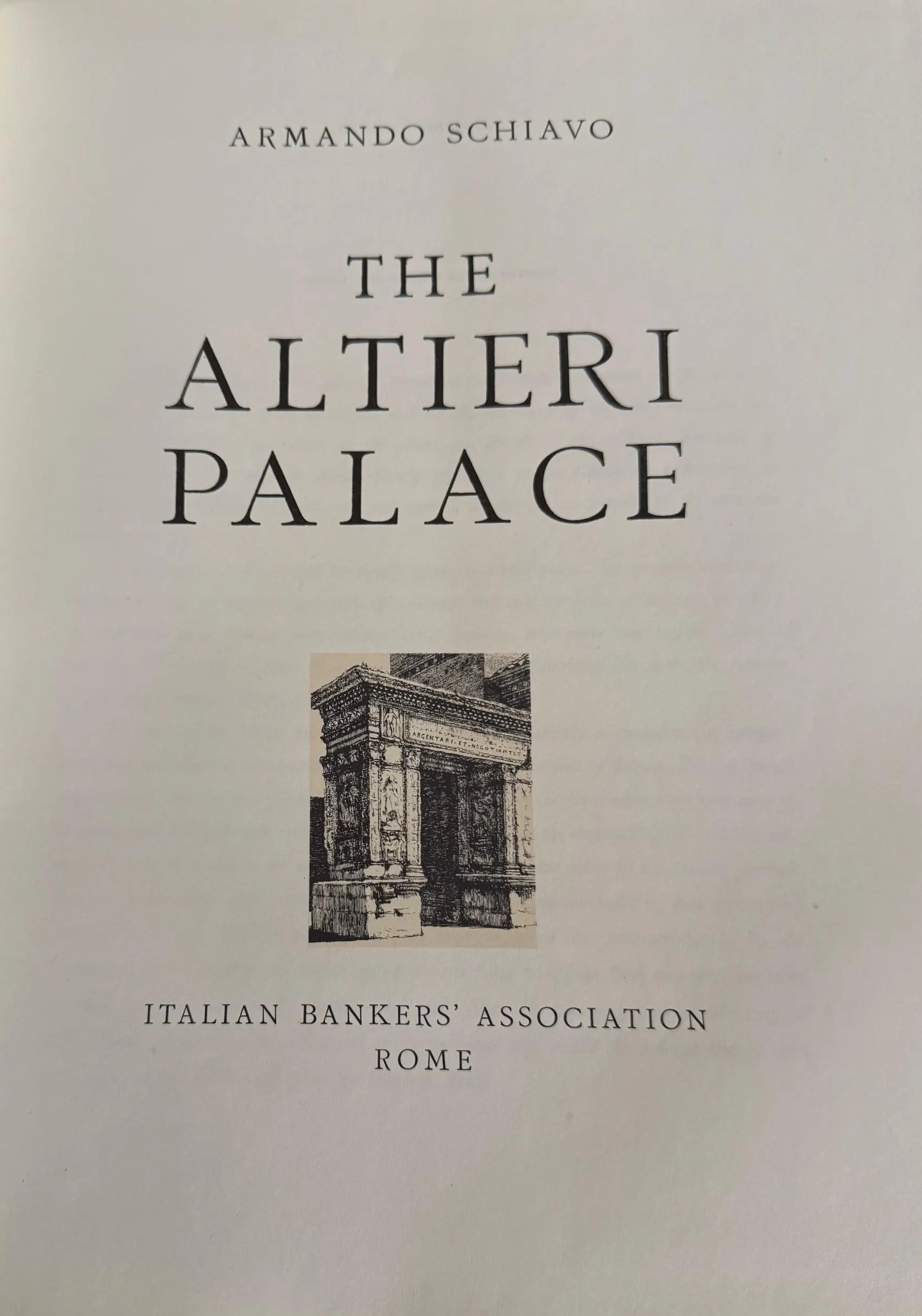 THE ALTIERI PALACE. - Translated from Italian by John Drummond.